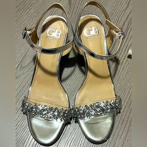 Gianni Bini Women's Silver Embellished Heels, 8M